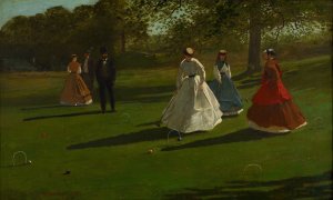 Croquet Players by Winslow Homer Oil Painting