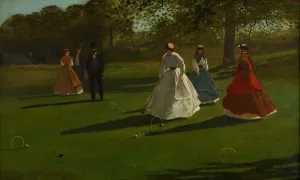 Croquet Players by Winslow Homer Oil Painting