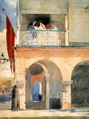 Customs House, Santiago de Cuba by Winslow Homer - Oil Painting Reproduction