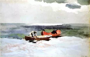 Deep Sea Fishing by Winslow Homer Oil Painting