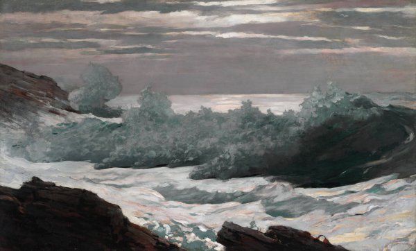 Early Morning After a Storm at Sea  by Winslow Homer - Hand-Painted Oil Painting Reproduction