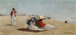 East Hampton Beach, Long Island by Winslow Homer Oil Painting