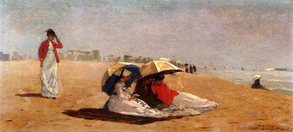 East Hampton, Long Island by Winslow Homer - Hand-Painted Oil Painting Reproduction