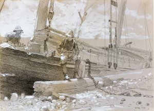 Fish Story by Winslow Homer Oil Painting