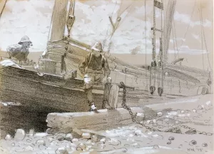 Fish Story by Winslow Homer Oil Painting