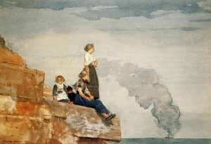 Fisherman's Family (also known as The Lookout) Oil painting by Winslow Homer