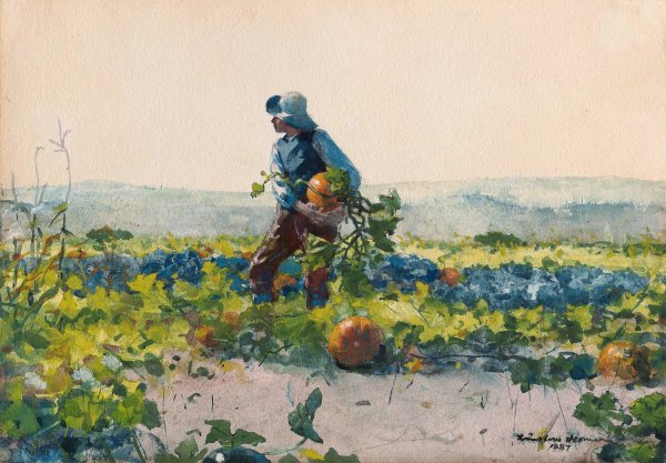 Main Product Photo of For to Be a Farmer's Boy  Painting by Winslow Homer