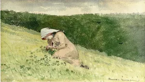 Four Leaf Clover Oil painting by Winslow Homer
