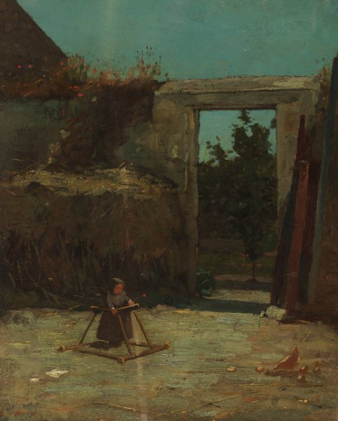 Main Product Photo of French Farmyard  Painting by Winslow Homer