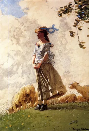 Fresh Air by Winslow Homer Oil Painting