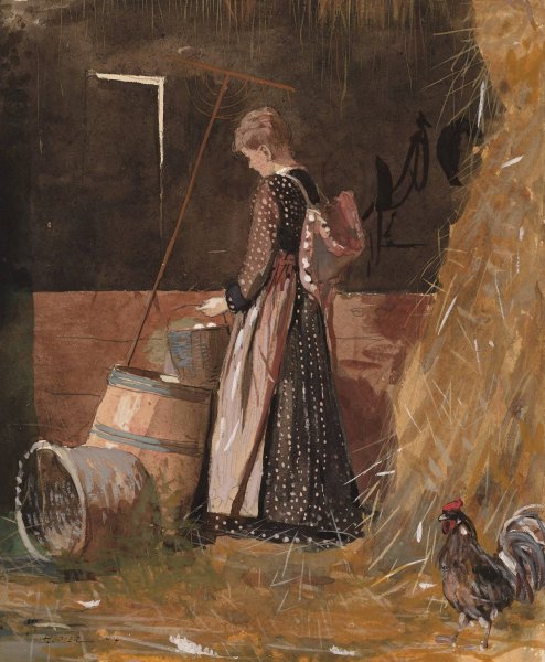 Main Product Photo of Fresh Eggs  Painting by Winslow Homer
