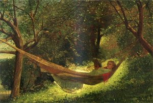 Girl in a Hammock