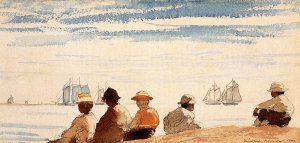 Gloucester Boys Oil painting by Winslow Homer