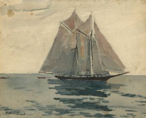 Gloucester Schooner by Winslow Homer Oil Painting