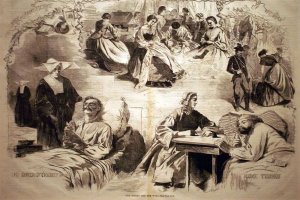 Harper's Weekly.Our Women and the War. Sept 6 1862. by Winslow Homer Oil Painting