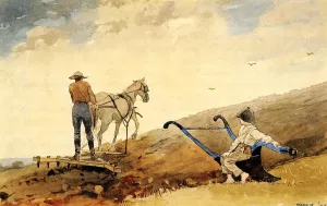 Harrowing by Winslow Homer - Oil Painting Reproduction