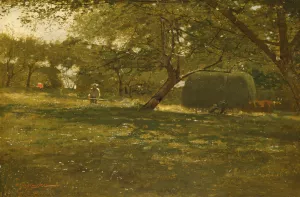 Harvest Scene by Winslow Homer Oil Painting