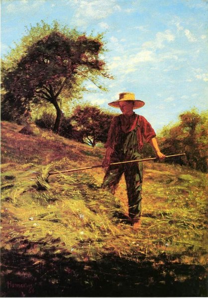 Main Product Photo of Haymaking Painting by Winslow Homer