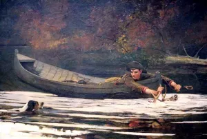 Hound & Hunter by Winslow Homer Oil Painting