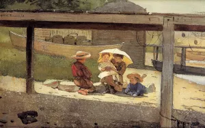 In Charge of Baby by Winslow Homer Oil Painting