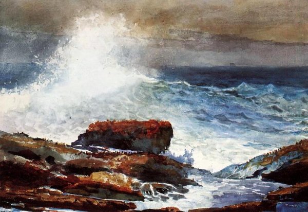 Incoming Tide by Winslow Homer - Hand-Painted Oil Painting Reproduction
