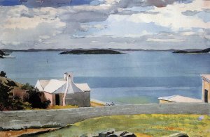Inland Water, Bermuda Oil painting by Winslow Homer