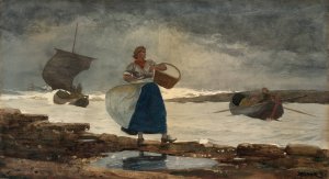 Inside the Bar by Winslow Homer Oil Painting