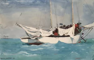 Key West, Hauling Anchor by Winslow Homer Oil Painting