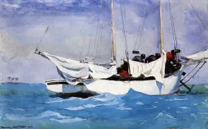 Key West, Hauling Anchor by Winslow Homer Oil Painting