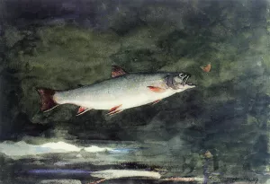 Leaping Trout painting by Winslow Homer