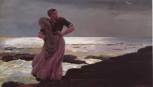 Light on the Sea by Winslow Homer - Oil Painting Reproduction