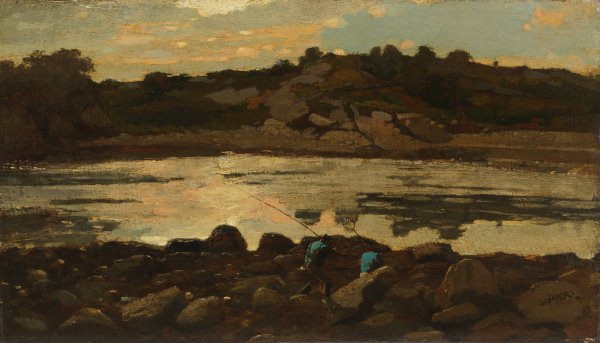 Lobster Cove, Manchester, Massachusetts  by Winslow Homer - Hand-Painted Oil Painting Reproduction