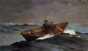 Lost on the Grand Banks by Winslow Homer - Oil Painting Reproduction
