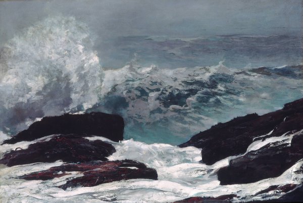 Main Product Photo of Maine Coast  Painting by Winslow Homer