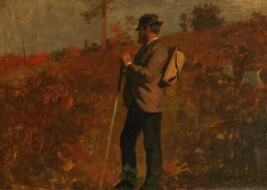 Man with a Knapsack by Winslow Homer Oil Painting