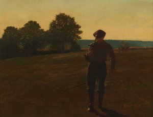 Man with a Scythe by Winslow Homer Oil Painting