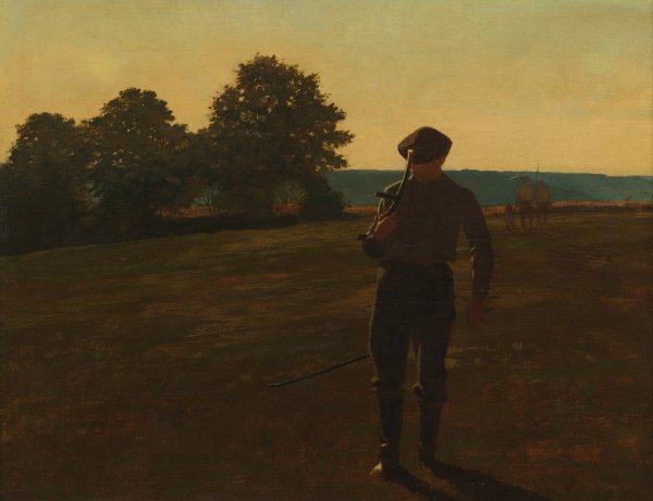 Man with a Scythe  by Winslow Homer - Hand-Painted Oil Painting Reproduction