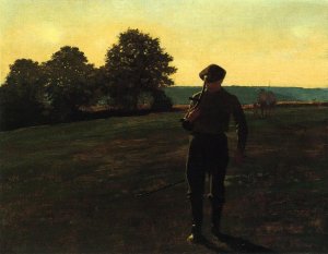 Man with a Sythe Oil painting by Winslow Homer