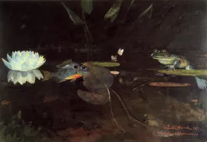 Mink Pond Oil painting by Winslow Homer