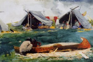 Montagnais Indians Oil painting by Winslow Homer