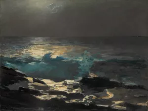 Moonlight, Wood Island Light by Winslow Homer Oil Painting