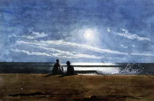 Moonlight by Winslow Homer - Oil Painting Reproduction