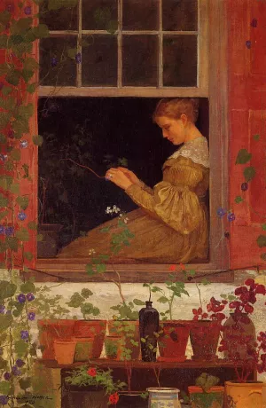 Morning Glories Oil painting by Winslow Homer