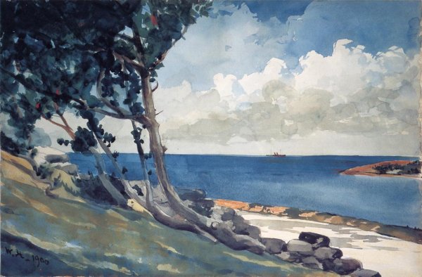 Main Product Photo of North Road, Bermuda Painting by Winslow Homer
