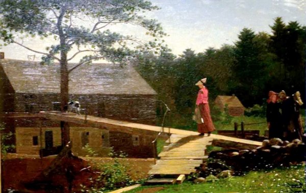 Old Mill the Morning Bell by Winslow Homer - Hand-Painted Oil Painting Reproduction
