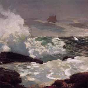 On a Lee Shore by Winslow Homer Oil Painting