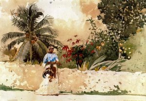 On the Way to Market, Bahamas by Winslow Homer Oil Painting