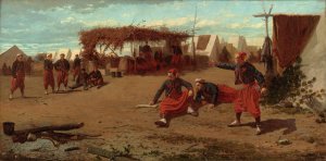 Pitching Quoits by Winslow Homer Oil Painting