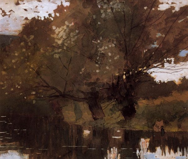 Pond and Willows, Houghton Farm