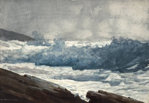 Prout's Neck, Breakers by Winslow Homer Oil Painting